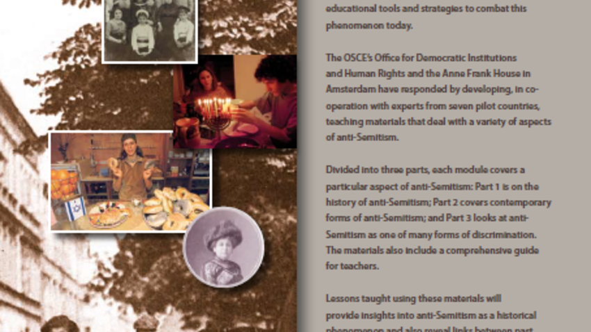 Teaching Materials on Anti-Semitism | OSCE Resources Hub