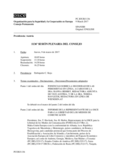 Diario de la 1136ª Sesión plenaria del Consejo Permanente