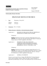 Journal of the 859th Plenary Meeting of the Forum for Security Co-operation