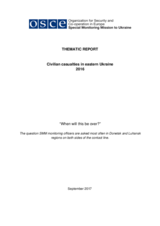 Civilian casualties in eastern Ukraine 2016 Civilian casualties in eastern Ukraine 2016