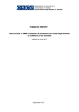 Restrictions of SMM’s freedom of movement and other impediments to fulfilment of its mandate Restrictions of SMM’s freedom of movement and other impediments to fulfilment of its mandate