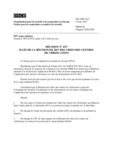 Décision No 4/17 du Forum pour la coopération en matière de sécurité