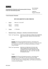 Journal der 859. Plenarsitzung des Forums