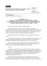 Decisión Nº 5/17 del Foro de Cooperación en materia de Seguridad