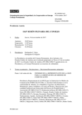 Diario de la 1163ª Sesión plenaria del Consejo Permanente 