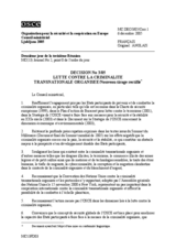 Ljubljana Ministerial Decision No. 3 on combating transnational organized crime (fr)