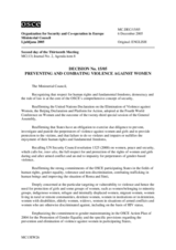 Ljubljana Ministerial Decision No. 15 on preventing and combating violence against women