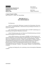 Ministerial Council Decision No. 5 (de)