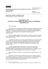 Decision No. 10/17 Small Arms and Light Weapons and Stockpiles of Conventional Ammunition