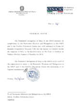 Response by the Delegation of Italy to the Questionnaire on the Code of Conduct on Politico-Military Aspects of Security