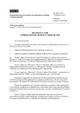 Décision No 1288 du Conseil permanent