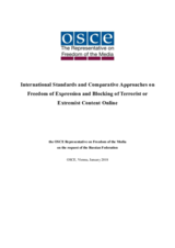 International Standards and Comparative Approaches on Freedom of Expression and Blocking of Terrorist or Extremist Content Online