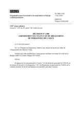Décision No 1300 du Conseil permanent