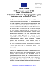Statement by the Austrian EU Presidency on Russia’s ongoing aggression against Ukraine and the illegal occupation of Crimea