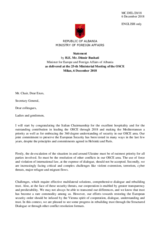 Statement by H.E. Ditmir Bushati, Minister for Europe and Foreign Affairs