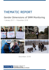 Gender Dimensions of SMM Monitoring (1 January 2017 – 1 November 2018) Gender Dimensions of SMM Monitoring (1 January 2017 – 1 November 2018)