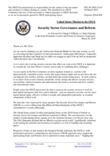 Statement by the Delegation of the United States of America in response to the presentations by Ambassador M. Jenča, Ambassador John MacGregor, and Ambassador Thomas Greminger