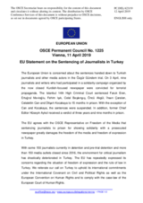 Statement by the Romanian EU Presidency on the sentencing of journalists in Turkey