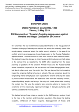 Statement by the Romanian EU Presidency on Russia’s ongoing aggression against Ukraine and illegal occupation of Crimea