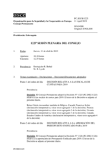 Diario de la 1225ª Sesión plenaria del Consejo Permanente 