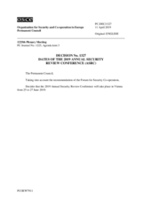 Permanent Council Decision No. 1327