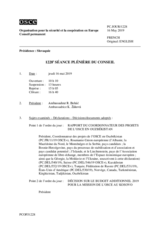 Journal de la 1228ème séance plénière du Conseil