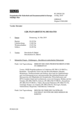 Journal der 1228. Plenarsitzung des Ständigen Rates 