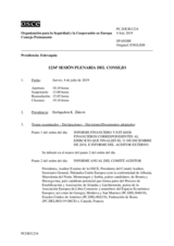 Diario de la 1234ª Sesión plenaria del Consejo Permanente 