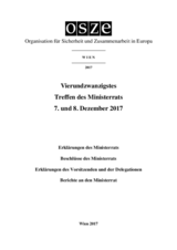 Final Document of the Twenty-Forth Meeting of the Ministerial Council,Vienna, 7-8 December 2017