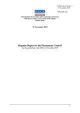 Report by the OSCE Representative on Freedom of the Media, Mr. Harlem Désir