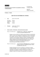Journal de la 1260ème séance plénière du Conseil