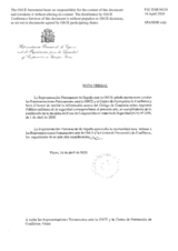 Response by the Delegation of Spain to the Questionnaire on the Code of Conduct on Politico-Military Aspects of Security
