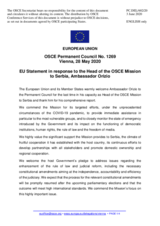 Statement by the Croatian EU Presidency in response to the report by the Head of the OSCE Mission to Serbia, Ambassador Andrea Orizio
