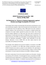 Statement by the Croatian EU Presidency on Russia’s ongoing aggression against Ukraine and illegal occupation of Crimea