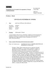 Journal de la 1270ème séance plénière du Conseil