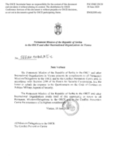 Response by the Delegation of Serbia to the Questionnaire on the Code of Conduct on Politico-Military Aspects of Security