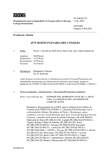 Diario de la 1273ª Sesión plenaria del Consejo Permanente 