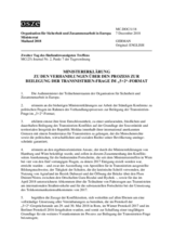 Document Nr. 1, Ministerial Statement on the Negotiations on the Transdniestrian Settlement Process in the "5+2" Format