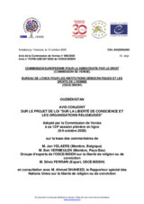 Ouzbékistan: Avis Conjoint sur le Projet de Loi "Sur la Liberté de Conscience et les Organisations Religieuses"