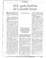 Le Point - CSCE: garde-frontières de la nouvelle Europe