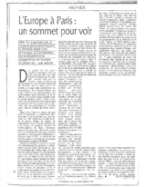 Le Point - L'Europe à Paris: un sommet pour voir