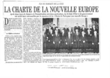 La croix l'Evénement - La charte de la nouvelle Europe