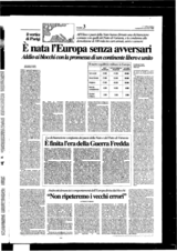 La Repubblica - Non Ripeteremo I Vecchi Errori