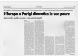 La Stampa - L'Europa a Parigi dimentica le sue paure