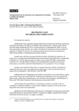 Decision Nr. 3, Safety of Journalists