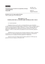 Decision No. 1/20 - APPOINTMENT OF THE OSCE SECRETARY GENERAL