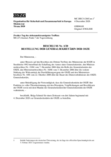 Decision No.1/20 - APPOINTMENT OF THE OSCE SECRETARY GENERAL