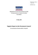 Report by the OSCE Representative on Freedom of the Media, Ms. Teresa Ribeiro