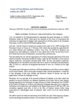 Address by Emmanuel Deceaux, President of the Court of Conciliation and Arbitration within the OSCE, at the seminar on ‘Conflict Resolution within the OSCE’