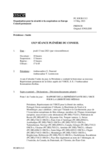 Journal de la 1313ème séance plénière du Conseil